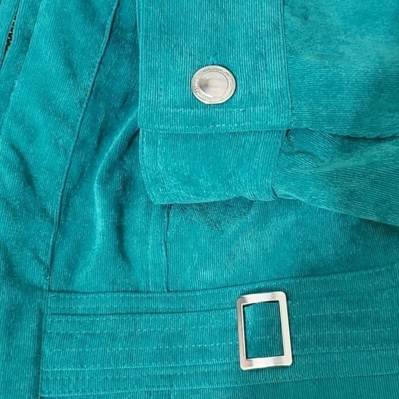 Christopher Banks Polyester Turquoise Nylon Jacket - Picture 5 of 5